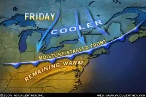 Weather map from AccuWeather.com